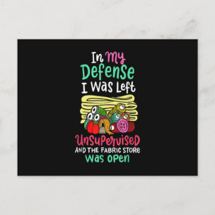In My Defence I Was Left Unsupervised Postcard