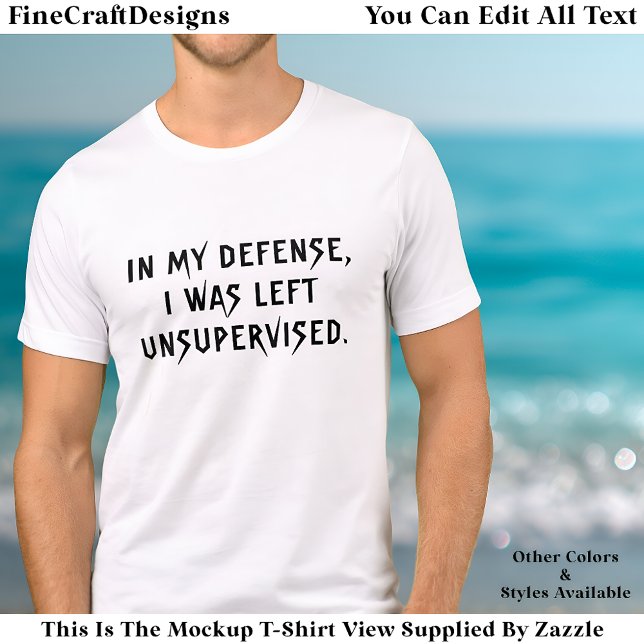 In My Defense Funny Excuse Trendy Quote  Tri-Blend Shirt (Creator Uploaded)