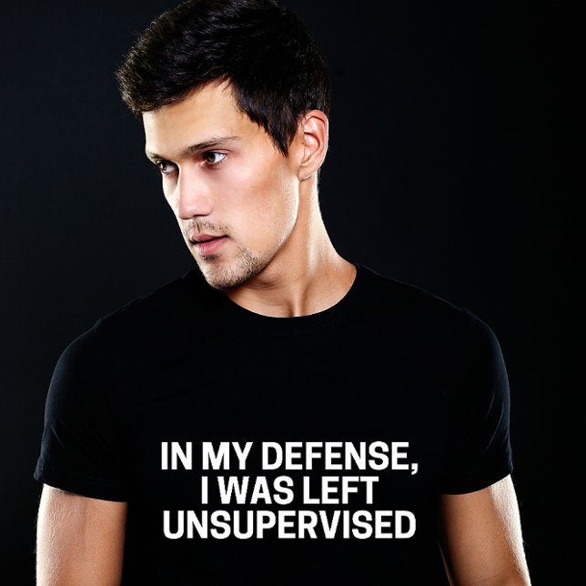 IN MY DEFENSE, I WAS LEFT UNSUPERVISED | Funny  Tri-Blend Shirt (Creator Uploaded)