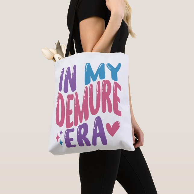 In My Demure Era Tote Bag (Close Up)