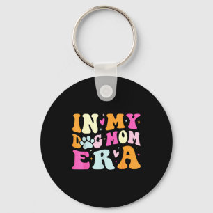 In my dog mom era cute dog mom  key ring