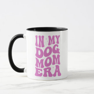 In My Dog Mum Era Retro Custom Name Mug