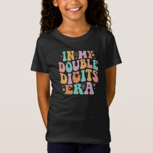 In My Double Digits Era Retro 10 Year Old Girl T-Shirt
