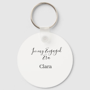 In my engaged era add name date engagement  key ring