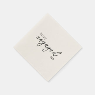 in my engaged era cocktail napkins
