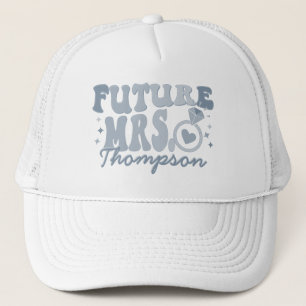 In My Engaged Era Engagement Gift Custom Fiance Trucker Hat