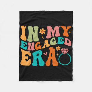 In My Engaged Era Fiance Engagement Future Bride M Fleece Blanket