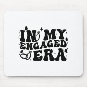 In My Engaged Era Groovy Bride Bachelorette Party Mouse Pad