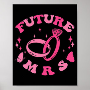 In My Engaged Era Groovy Bride Bachelorette Party  Poster