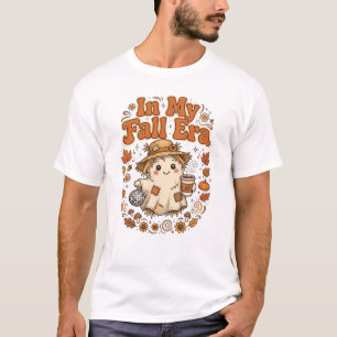 In My Fall Era Scarecrow Ghost Coffee Disco Ball T T-Shirt