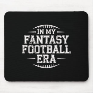 In My Fantasy Football Era Retro Groovy Who Love F Mouse Pad