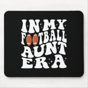 In My Football Aunt Era Groovy Football Auntie Chr Mouse Pad