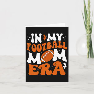 In My Football Mum Era Cute Groovy Football Card