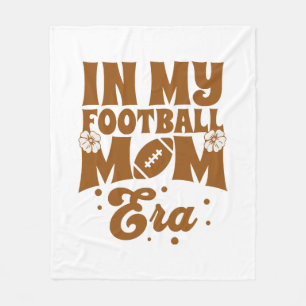 In My Football Mum Era Fleece Blanket