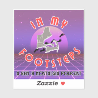 In My Footsteps Podcast Bumper Sticker 2025 Design