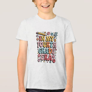 In My Fourth Grade Era 4th Grade Back to School Tri-Blend Shirt