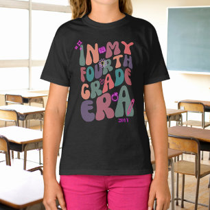 In My Fourth Grade Era Fun Neon Elements with Year T-Shirt