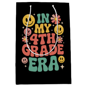 In My Fourth Grade Era Retro 4th Grade Back School Medium Gift Bag