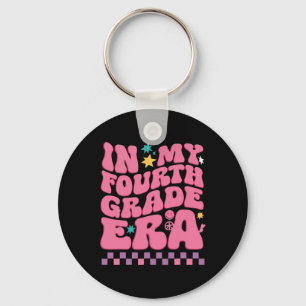 In My Fourth Grade Era Student Boy Girl 4th Grade Key Ring