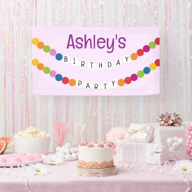 In My Friendship Bracelet Era Birthday Party Banner (Party)