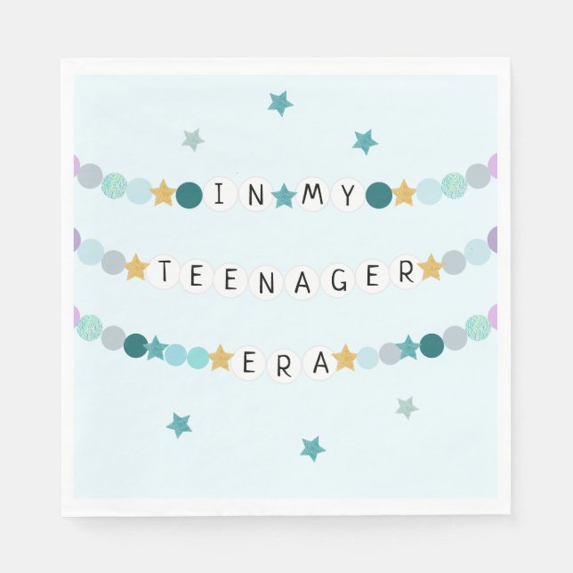 In My Friendship Bracelet Era Birthday Party Napkin (Front)