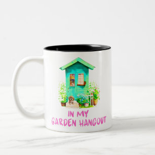 In My Garden Hangout Garden Shed Two-Tone Coffee Mug