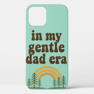 In My Gentle Dad Era Retro Groovy Rainbow iPhone 12 Case