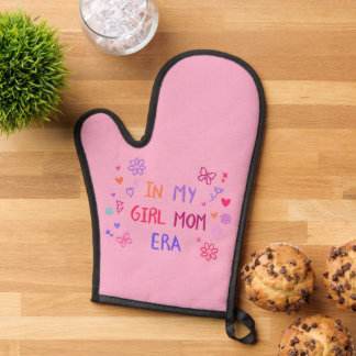 in my girl mom era CRAYON Oven Mitt