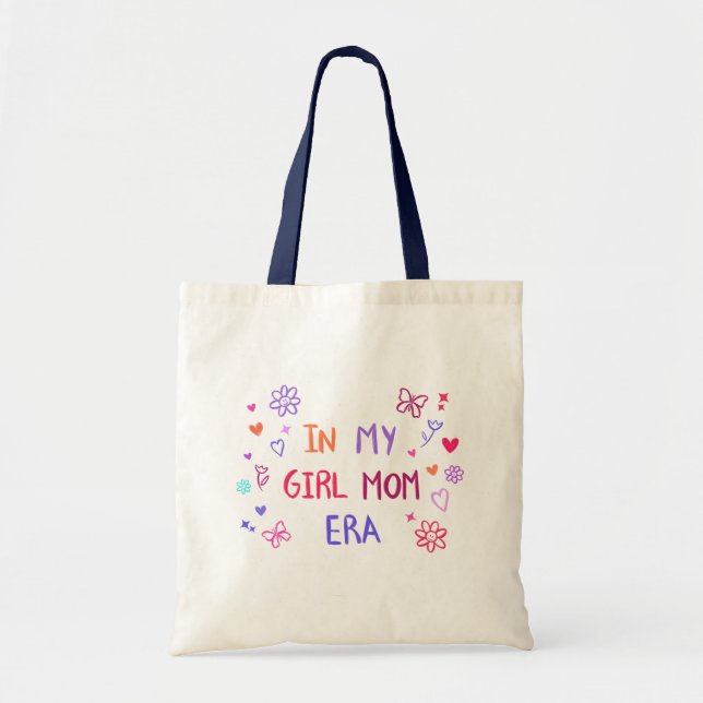  in my girl mom era CRAYON tote bag (Front)