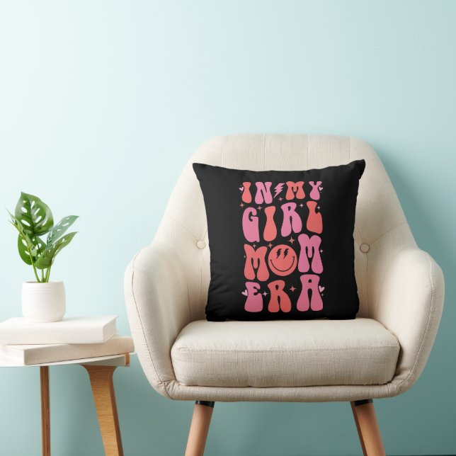 In My Girl Mum Era Retro Groovy Mother's Day  Cushion (Chair)