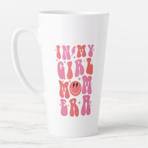 In My Girl Mum Era Retro Groovy Mother's Day  Latte Mug