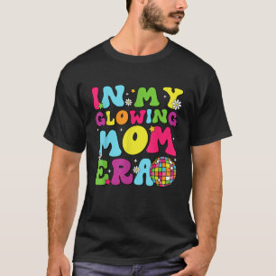 In My Glowing Mum Era Disco Ball Retro Hello Summe T-Shirt