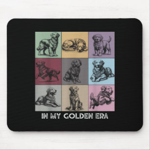 In My Golden Retriever 70s Era Funny Retriever Dog Mouse Pad