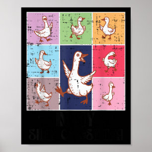 In My Goose Silly Era Retro Meme Honk Animal Women Poster