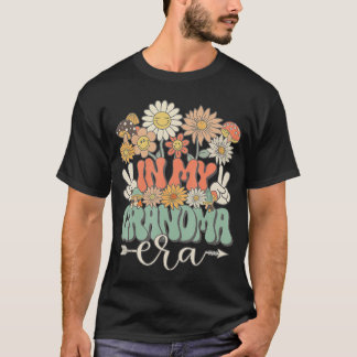 In My Grandma Era Floral Hippie Groovy Retro Match T-Shirt