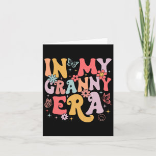 In My Granny Era Groovy Retro Mothers Day Butterfl Card
