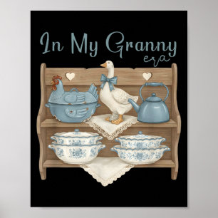 In My Granny Era,vintage Thrifty Goose Kitchen Gra Poster