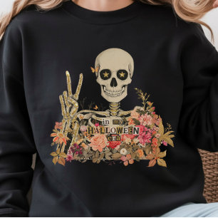 In My Halloween Era Floral Skeleton Sweatshirt