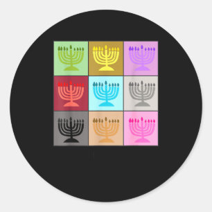 In My Hanukkah Era Ugly Jewish Xmas Funny Christma Classic Round Sticker