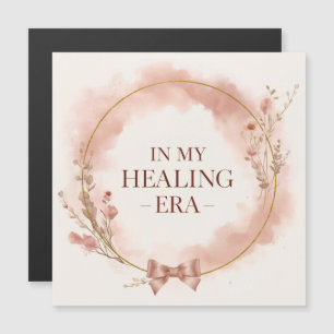 In My Healing Era Elegant Pink Self Magnetic Card