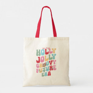 In My Holly Jolly Groovy Future Teacher Era Tote Bag