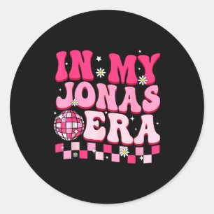 In My Jonas Era Funny Jonas Groovy 80's Men Women  Classic Round Sticker