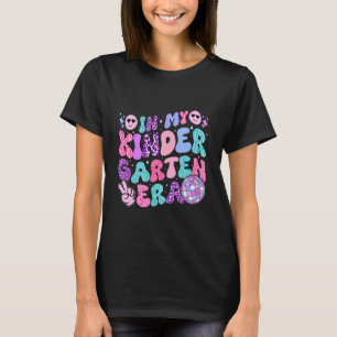 in My Kindergarten Era Groovy Teacher Aesthetic T-Shirt