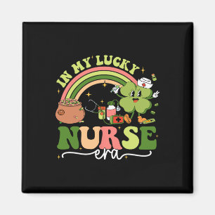 In My Lucky Nurse Era St Patricks Day Shamrock Gro Magnet