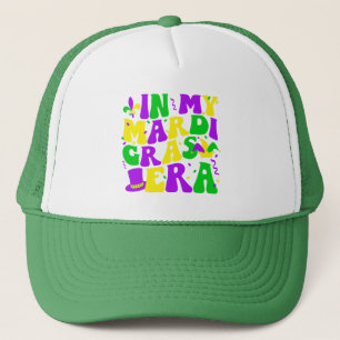 In My Mardi Gras Era Funny Festival Retro Carnival Trucker Hat