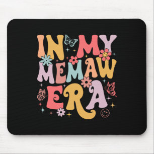 In My Memaw Era Groovy Retro Mothers Day Butterfly Mouse Pad