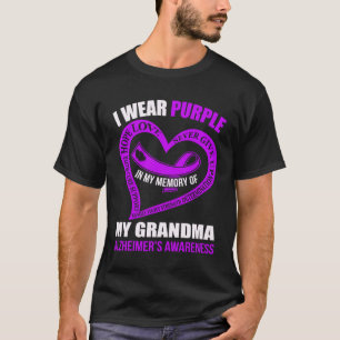 In My Memory of My Grandma ALZHEIMER S AWARENESS T-Shirt