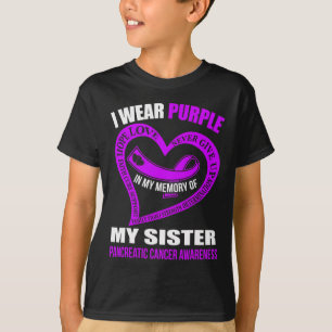 In My Memory Of My Sister Pancreatic Cancer Awaren T-Shirt