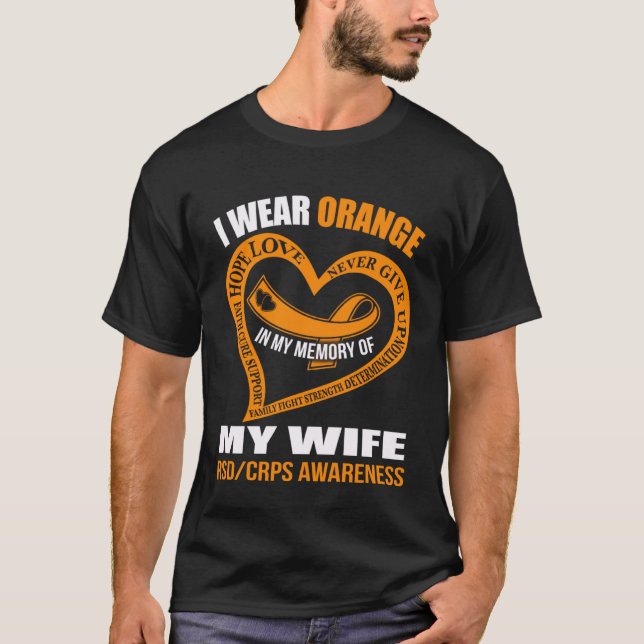 In my memory of my wife RSDCRPS AWARENESS T-Shirt (Front)