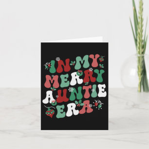 In My Merry Auntie Era Christmas Decor Pjm Pajama Card